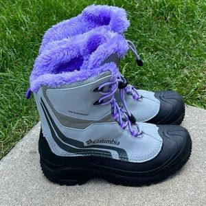 Columbia Women’s Purple & Gray Winter Snow Boots Size 7